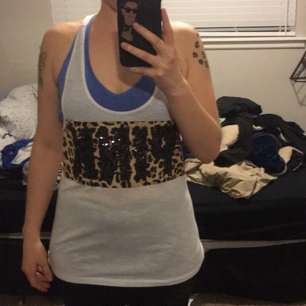 Leopard “pink” top